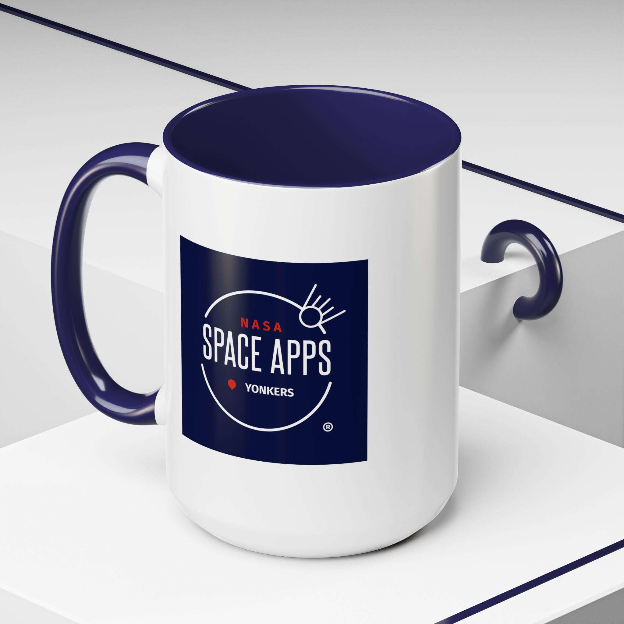 NASA Space Apps Accent Coffee Mug | 11oz & 15oz | Perfect Gift for Space Lovers, Programmers, Programmers, Space Events, & More!