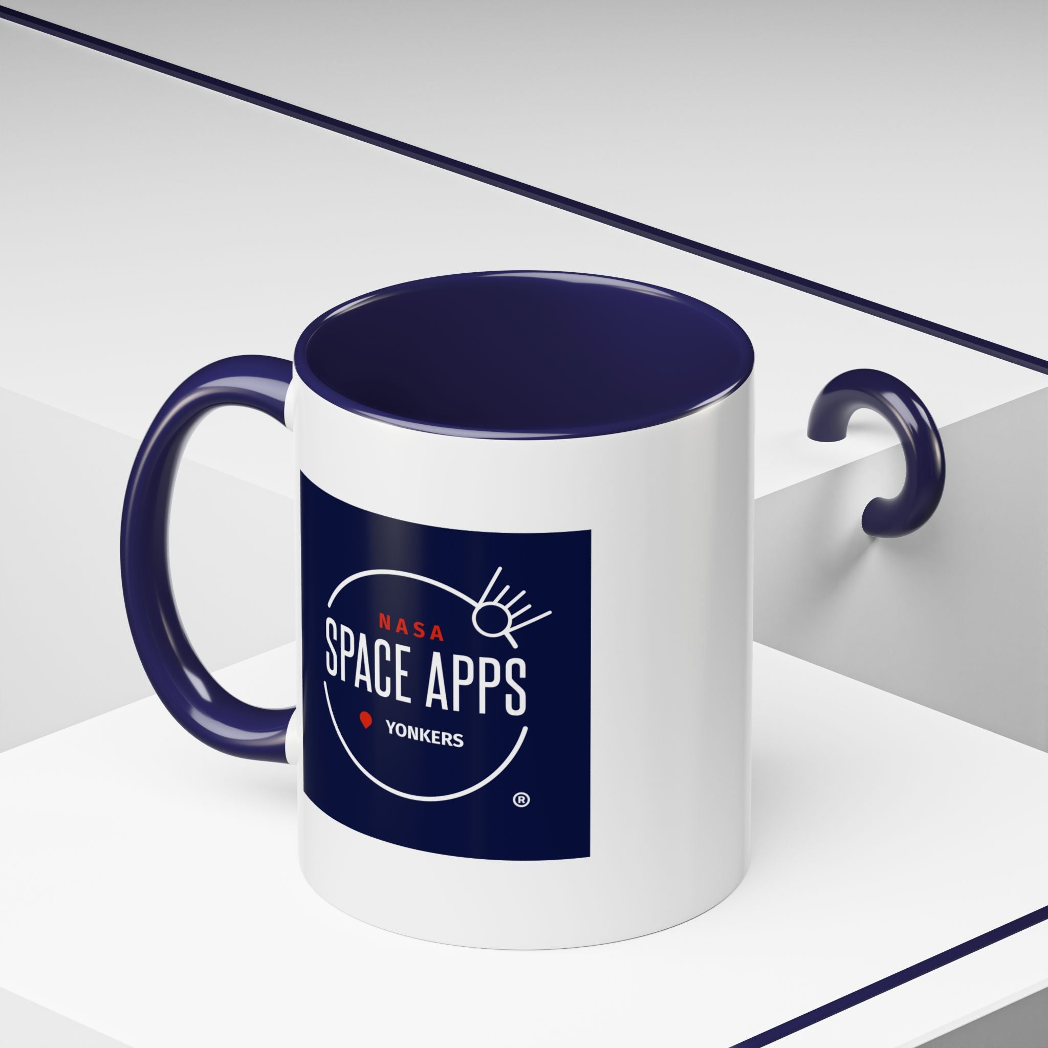 NASA Space Apps Accent Coffee Mug | 11oz & 15oz | Perfect Gift for Space Lovers, Programmers, Programmers, Space Events, & More!